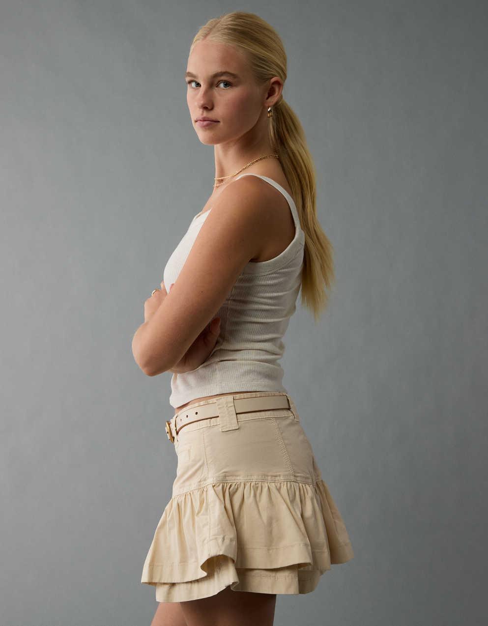 AE Snappy Stretch Mini Ruffle Skort