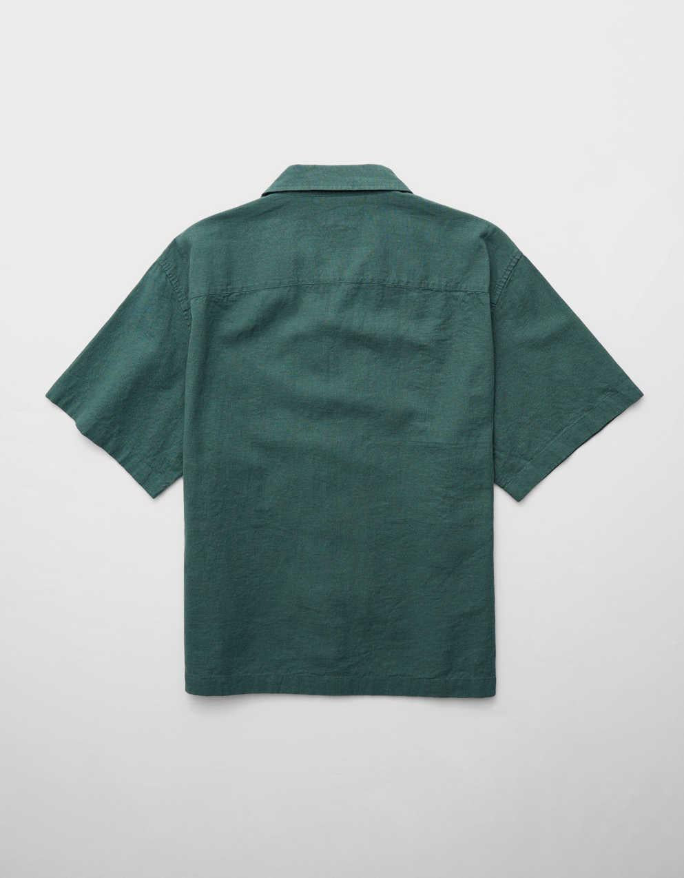 AE Poolside Linen-Blend Button-Up Shirt