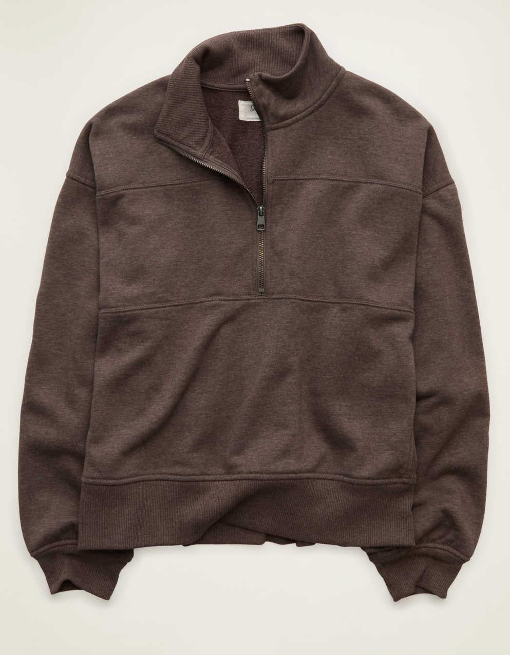 AE Everyday Luxe Quarter Zip Sweatshirt