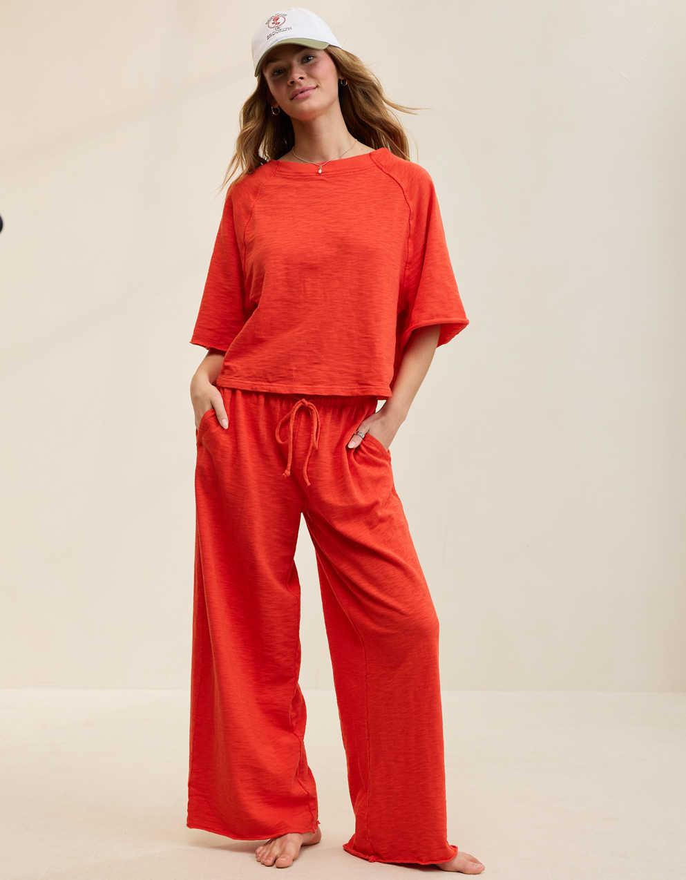 Aerie It's Casual Knit Slub T-Shirt