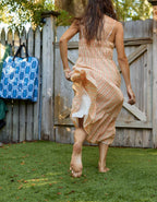 Aerie Striped Tiered Maxi Dress