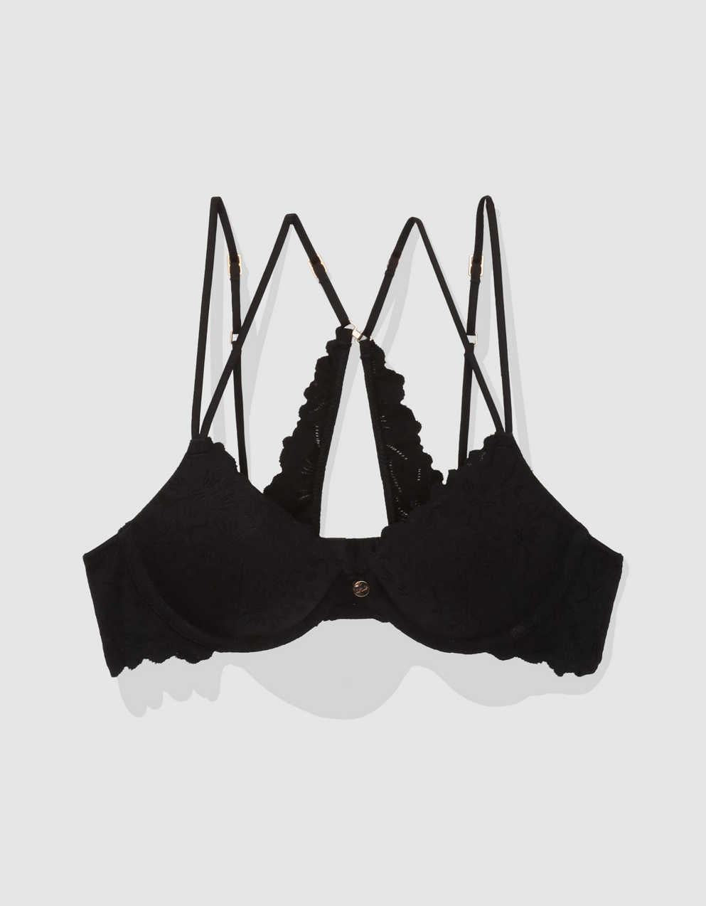 Show Off Rosey Lace Demi Push Up Bra