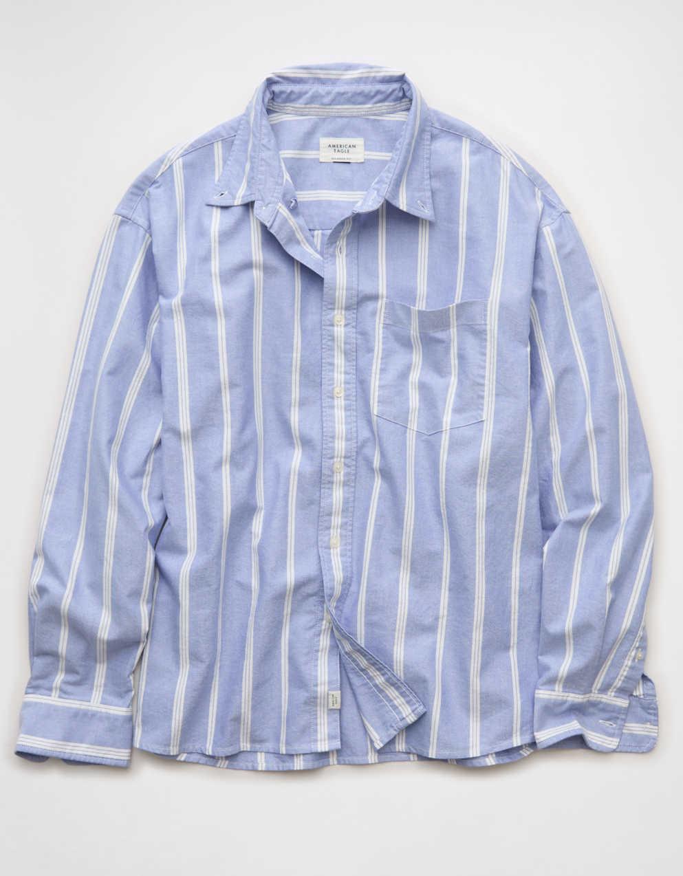 AE Relaxed Fit Oxford Button-Up Shirt
