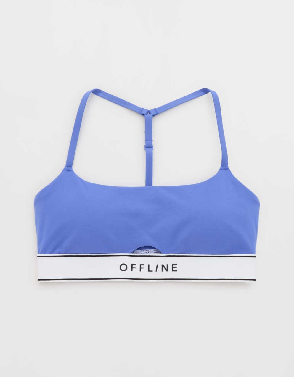 OFFLINE By Aerie The Hugger Logo Elastic Sports Bra