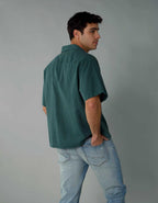 AE Poolside Linen-Blend Button-Up Shirt