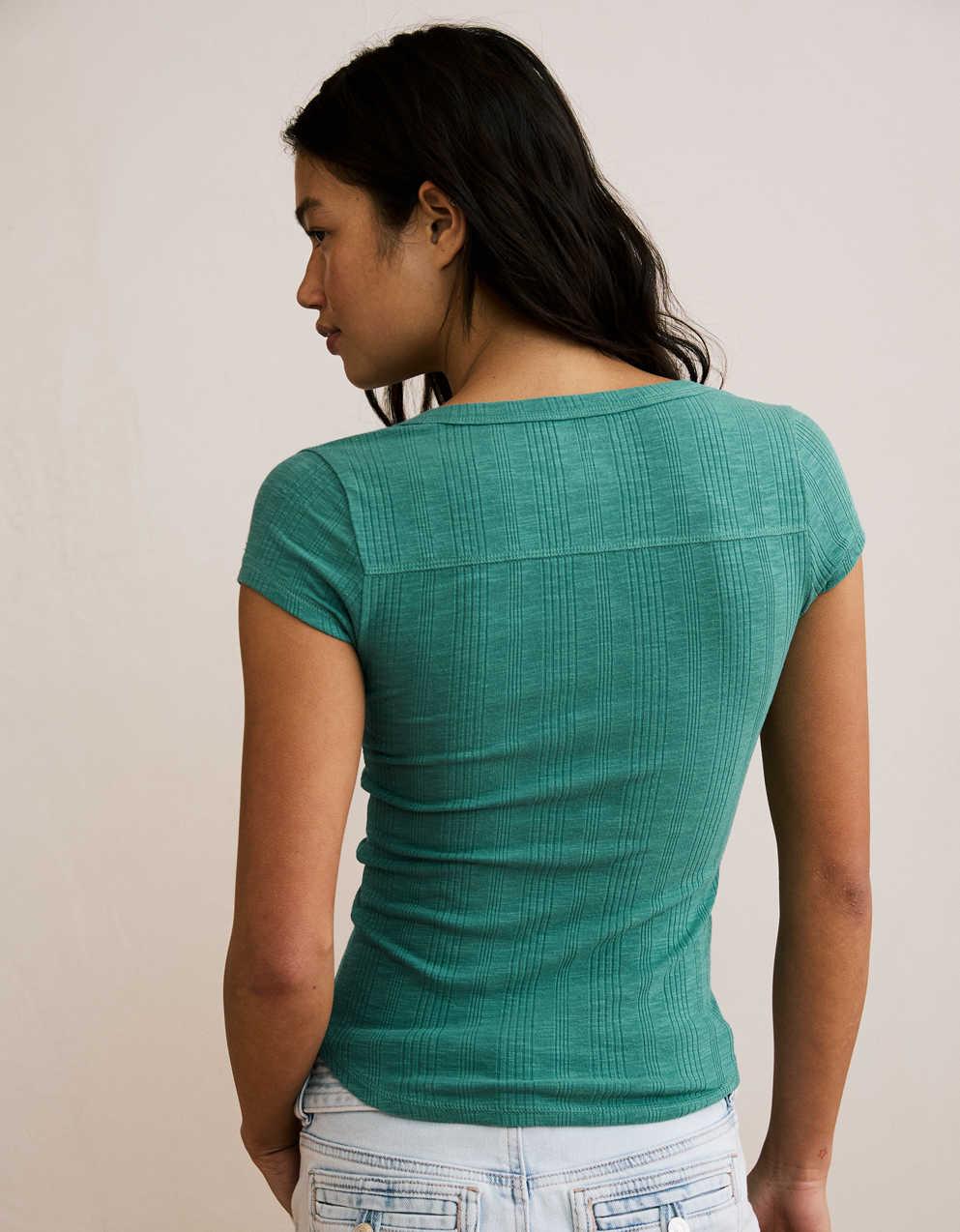 AE V-Neck Henley T-Shirt
