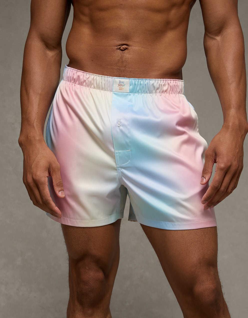 AEO Pride Men's Satin Pocket Boxer Short