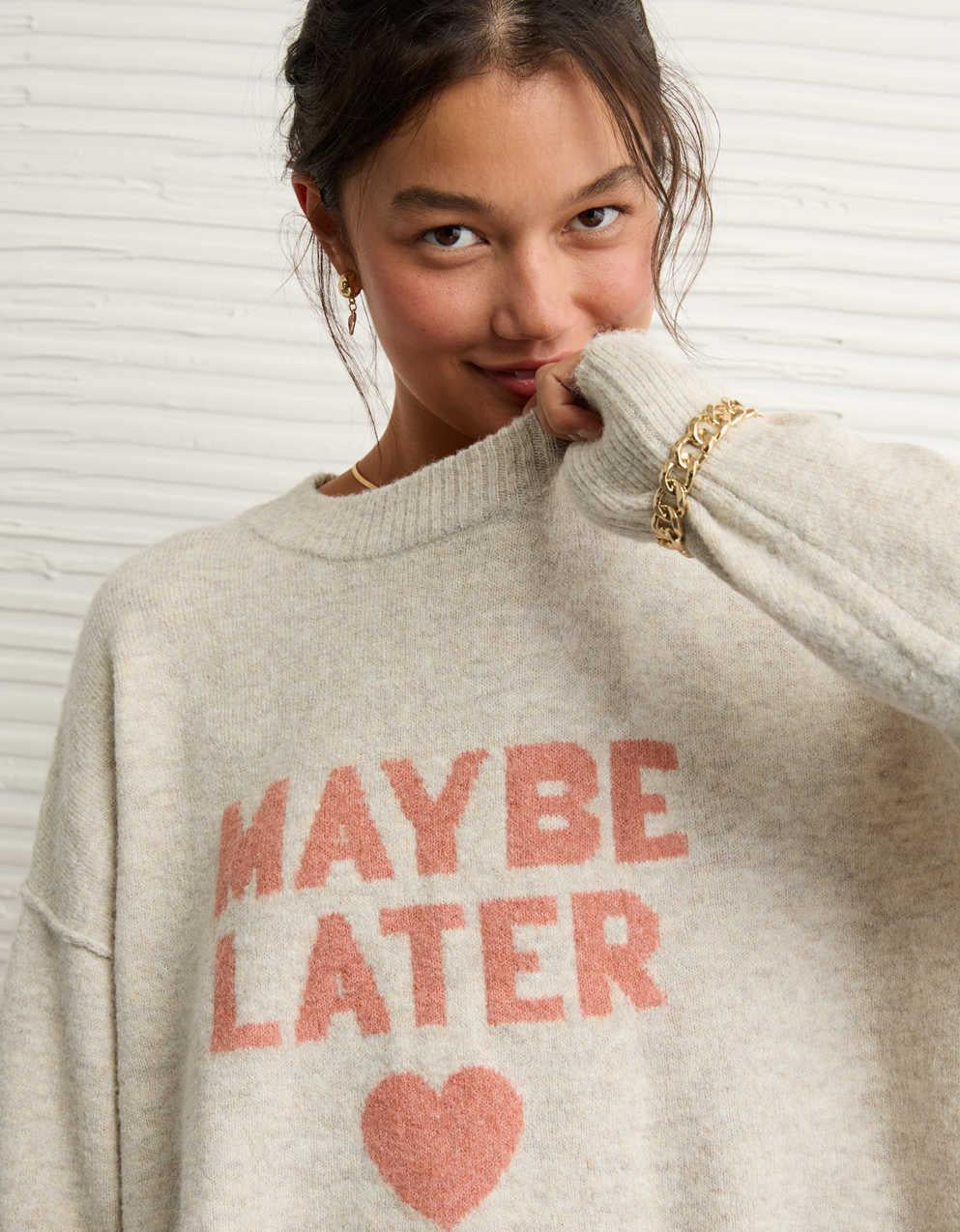 AE Whoa So Soft Valentine's Day Sweater