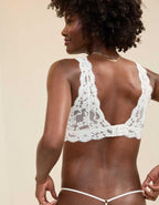 Show Off Chenille Lace Padded Plunge Bralette
