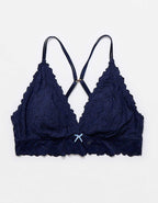 Show Off Rosey Lace Padded Plunge Bralette