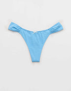 Superchill Cotton Ruched Thong Underwear