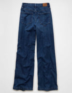 AE Dreamy Drape Stretch Curvy Super High-Waisted Baggy Wide-Leg Jean