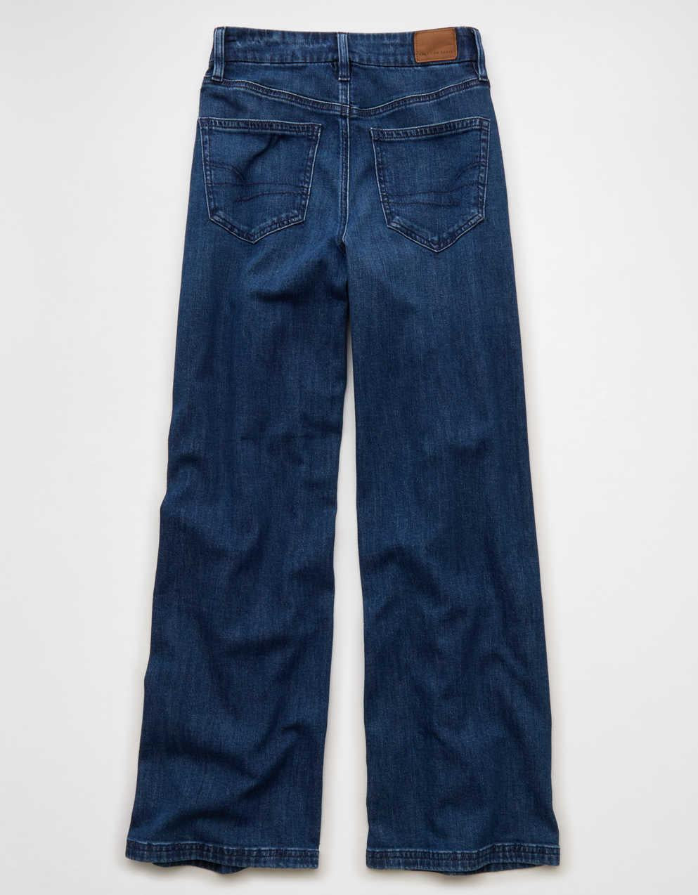AE Dreamy Drape Stretch Curvy Super High-Waisted Baggy Wide-Leg Jean