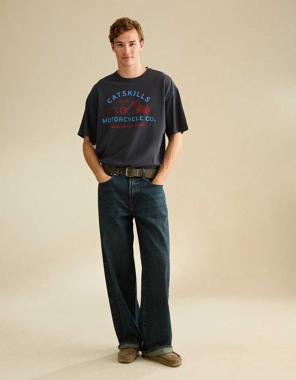 AE Boxy Fit Destination Graphic T-Shirt