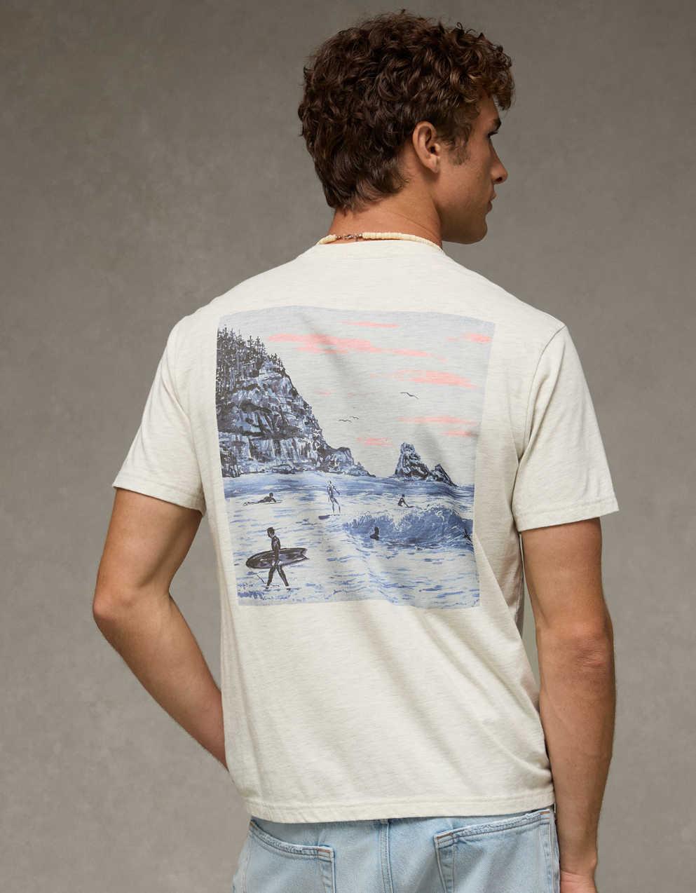 AE Standard Fit Destination Graphic T-Shirt