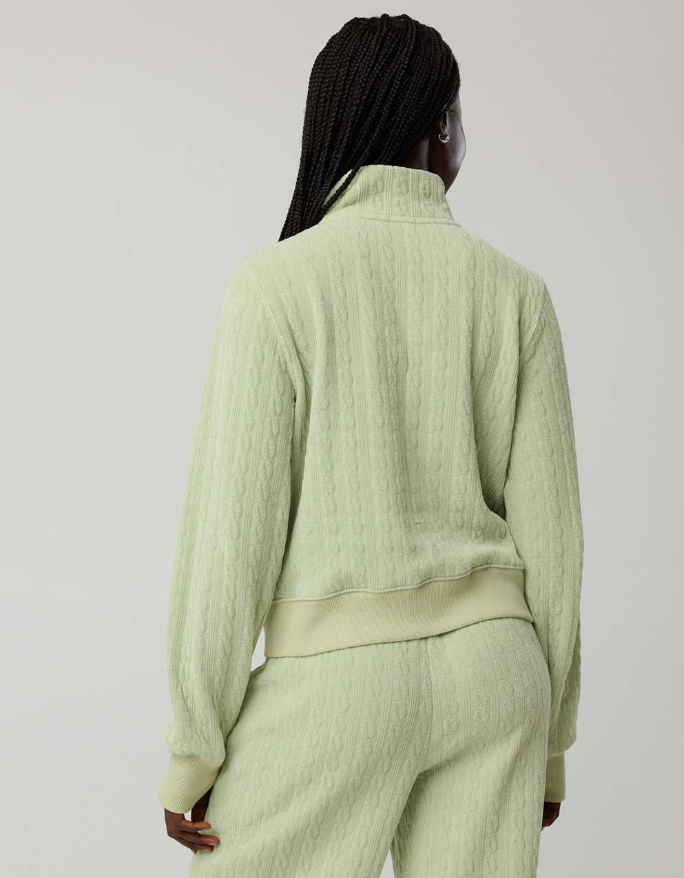 OFFLINE By Aerie Cable Lounge Full Zip