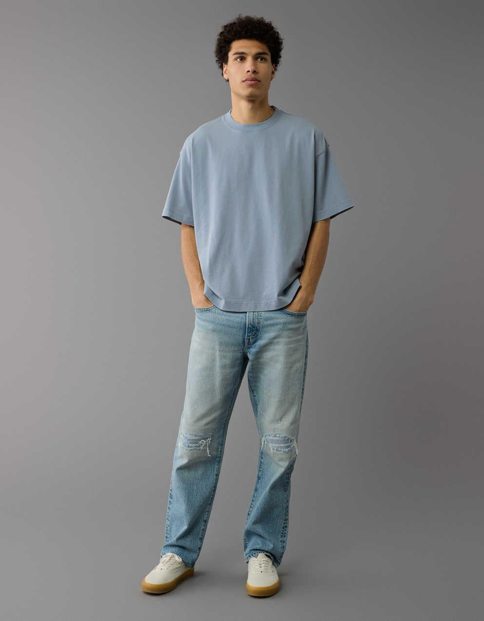 AE Boxy Fit Sueded Jersey T-Shirt