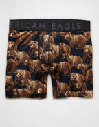 AEO Men's Bear Print 6" Flex Boxer Brief