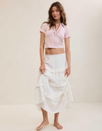 Aerie Cropped Polo T-Shirt