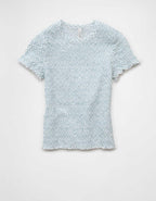 AE Smocked Hey Baby Tee