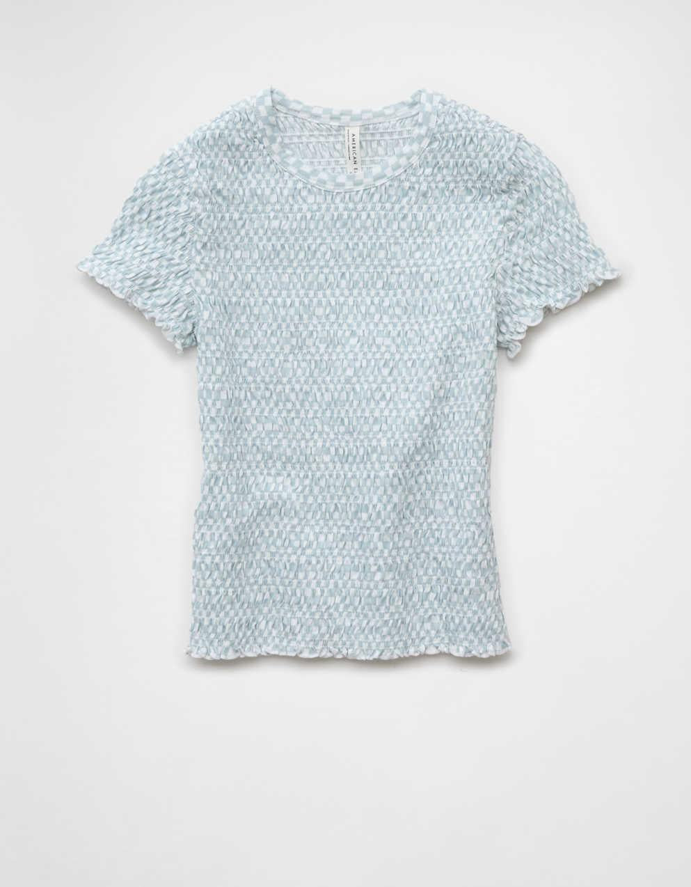 AE Smocked Hey Baby Tee