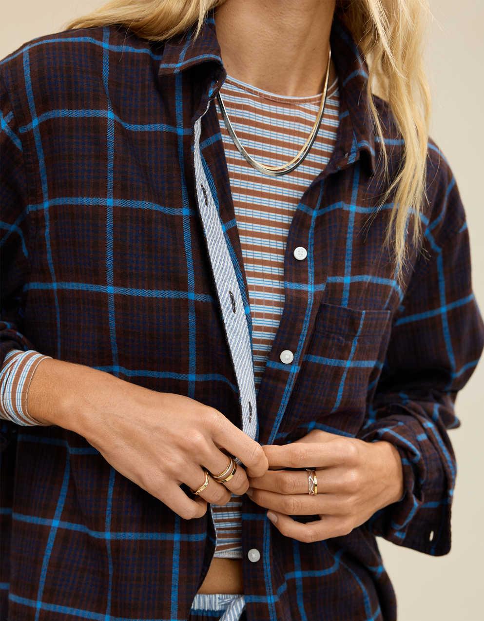 Aerie Flannel Pajama Shirt