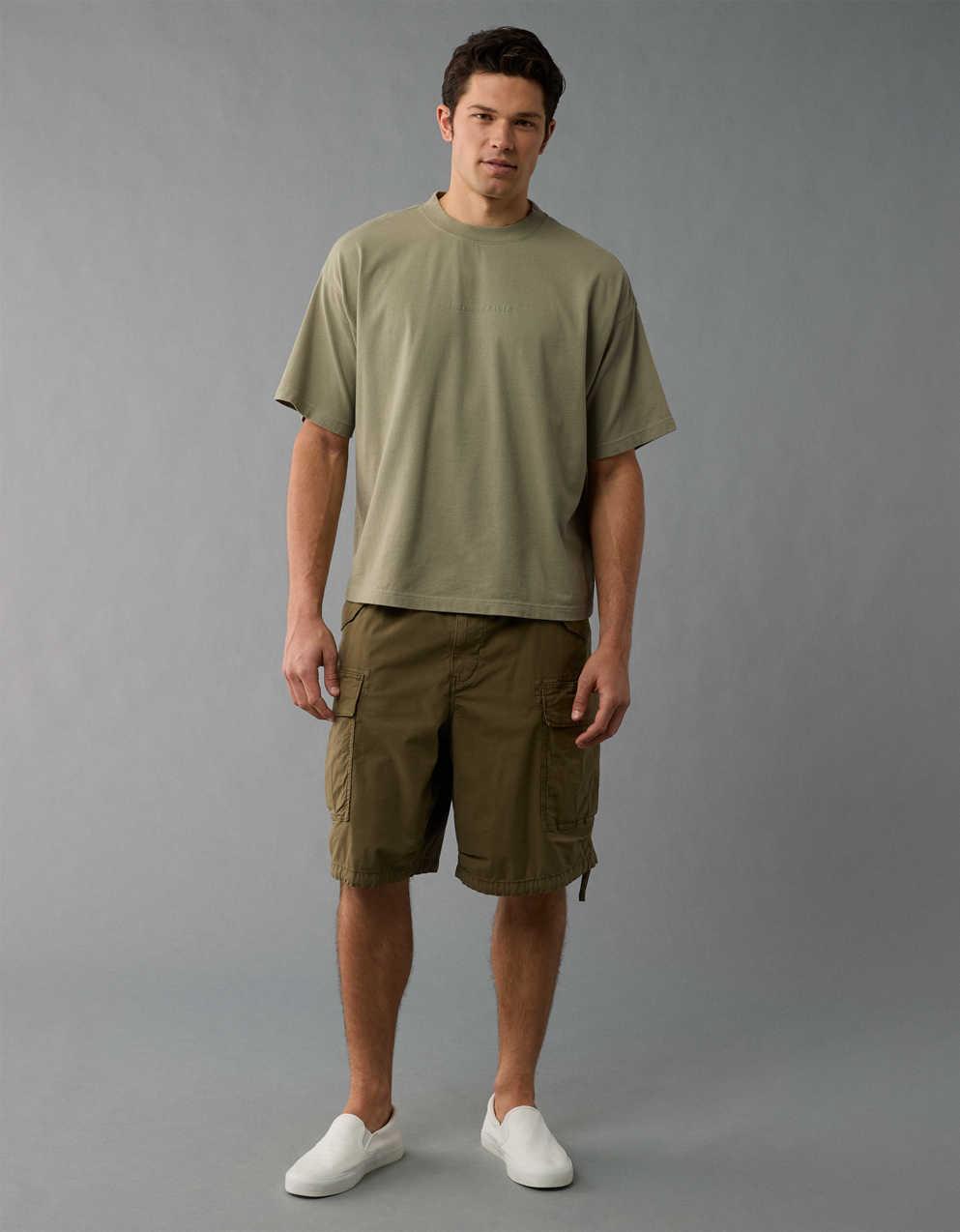AE Laidback Luxe Heavyweight Oversized Logo Graphic T-Shirt