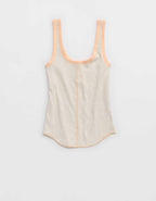 Aerie Ribbed Henley Tank Top