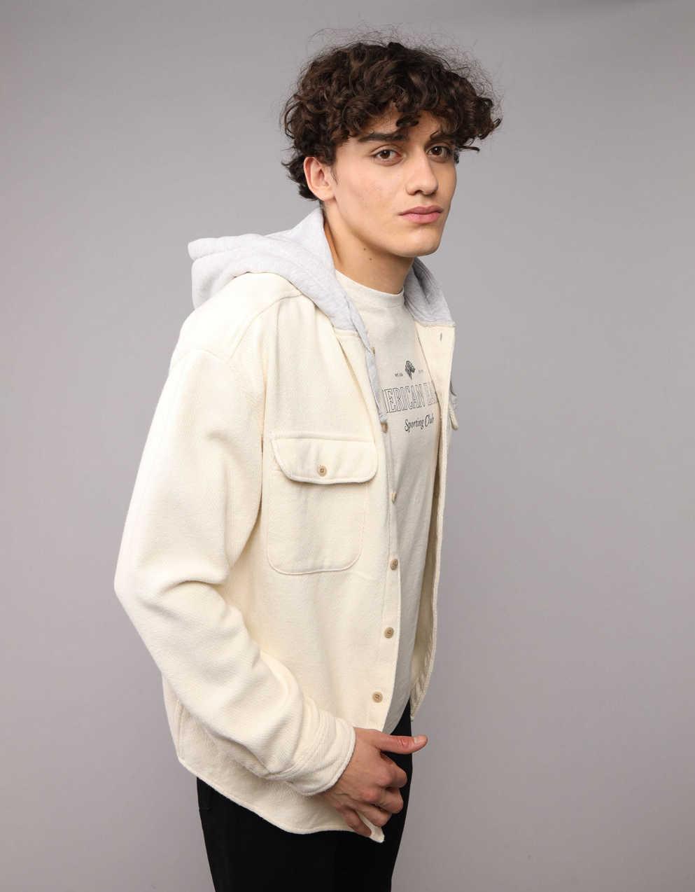 AE Hooded Flannel Shirt