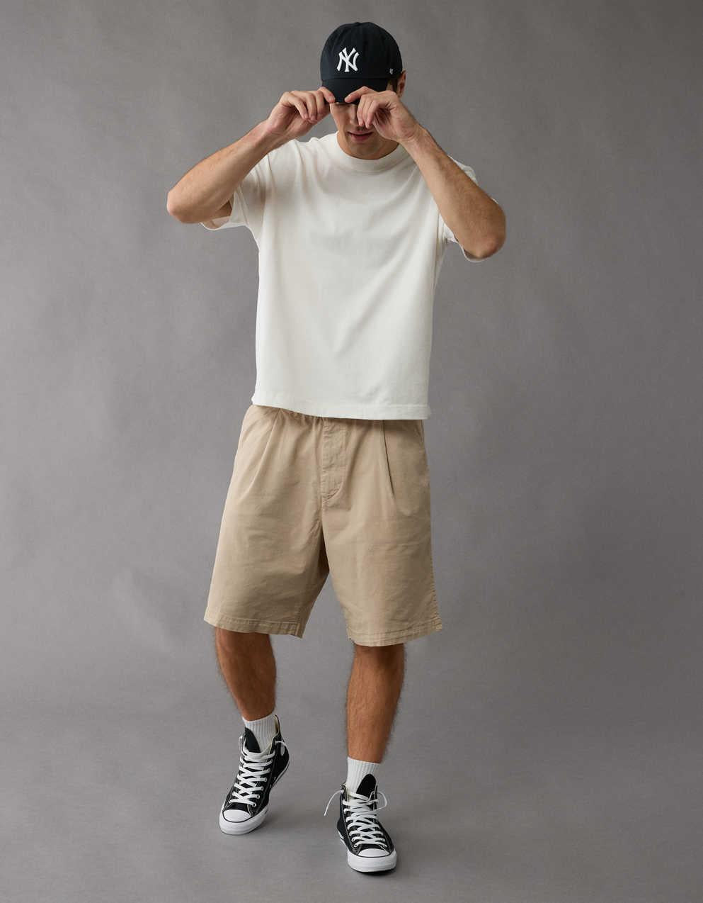 AE Boxy Fit Sueded Jersey T-Shirt