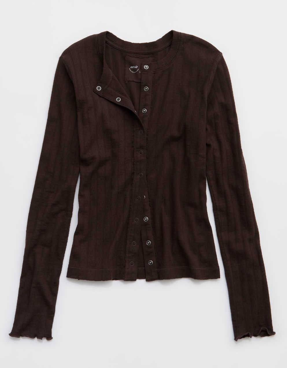 Aerie Pointelle Cardi T-Shirt