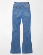 AE Next Level Curvy Ripped Super High-Waisted Flare Jean