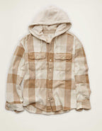 AE Relaxed Fit Hooded Flannel