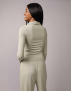 AE Long-Sleeve Plush Polo T-Shirt