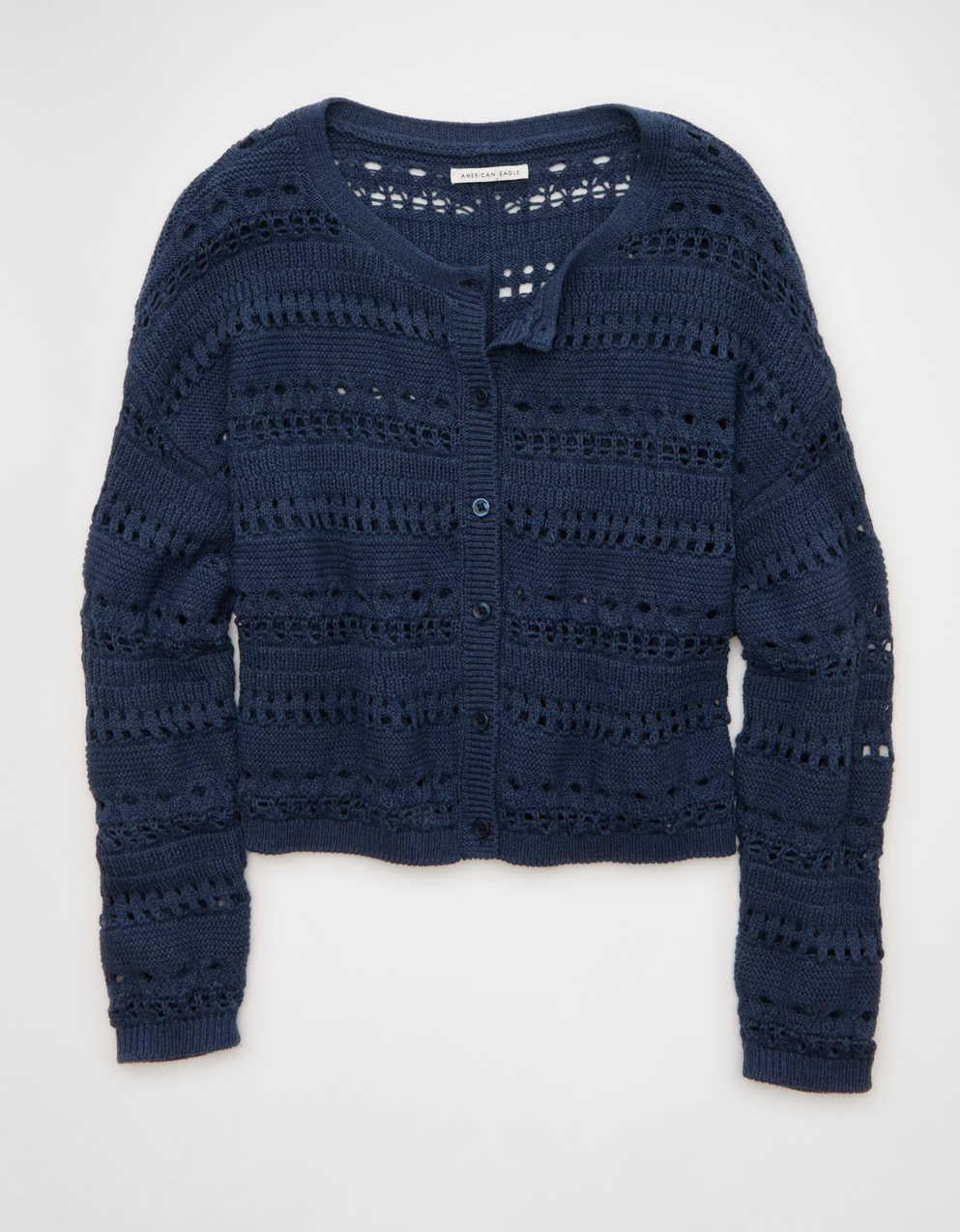 AE Open Stitch Cardigan