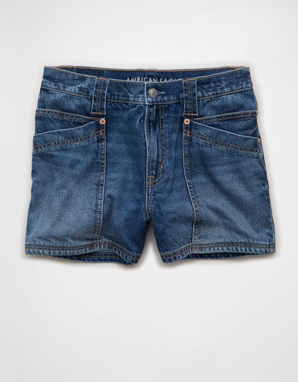 AE Strigid Super High-Waisted Relaxed Denim Short