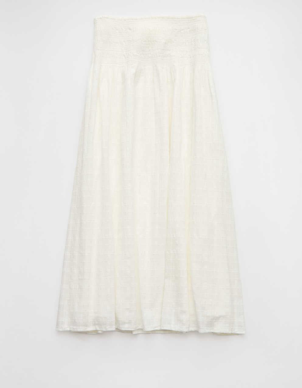 AE High-Waisted Smocked Maxi Skirt