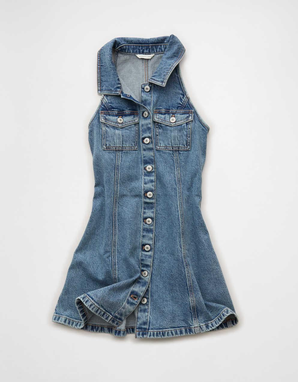 AE Denim Sleeveless Mini Dress