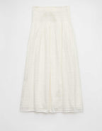 AE High-Waisted Smocked Maxi Skirt