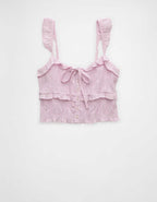 AE Smocked Ruffle Tank Top