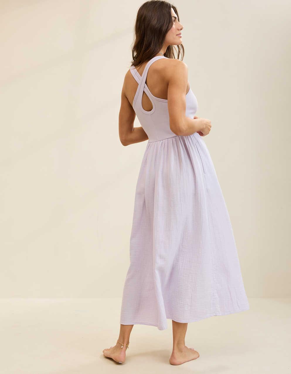 Aerie At The Barre Cross Back Dress