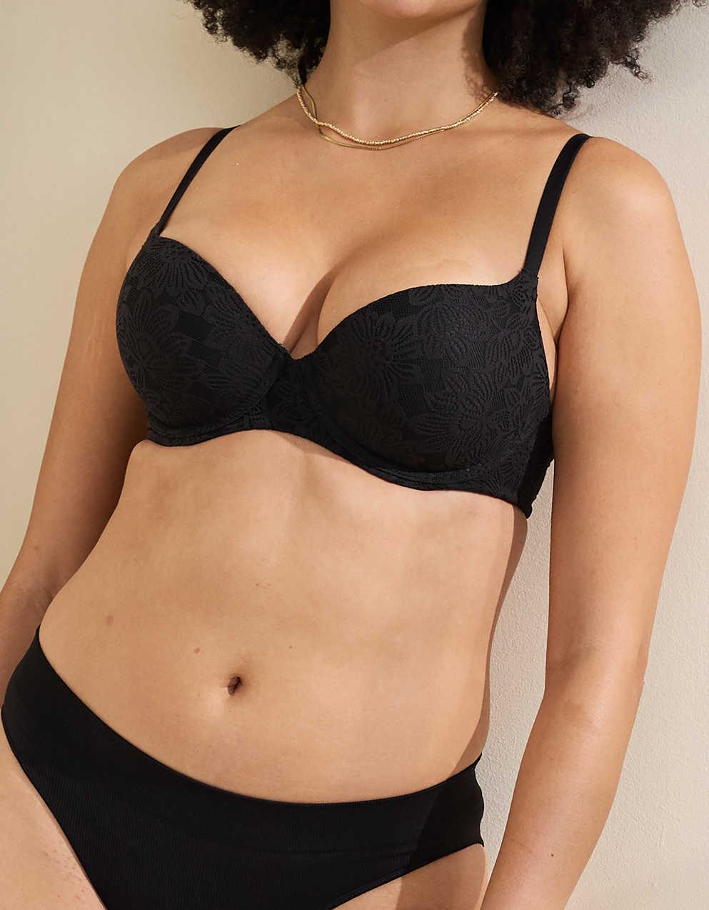 Sunnie Bloom Lace Demi Push Up Bra