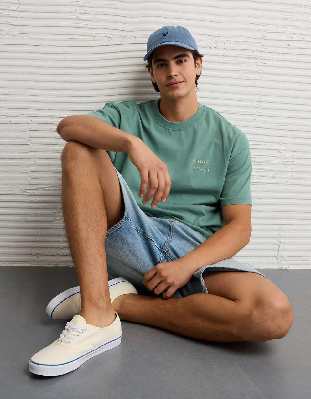AE Boxy Fit Destination Graphic T-Shirt