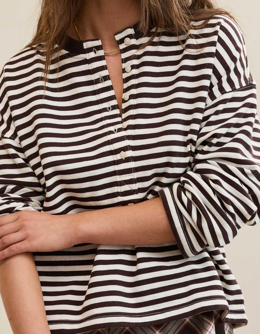 Aerie Alumni Henley Sweatshirt