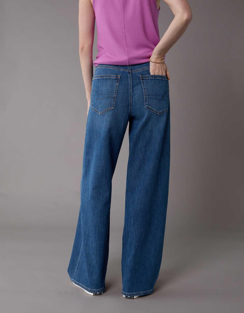 AE Super High-Waisted Baggy Wide-Leg Jean