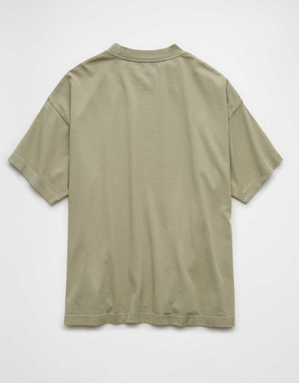 AE Laidback Luxe Heavyweight Oversized Logo Graphic T-Shirt