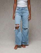 AE Curvy Super High-Waisted Baggy Jean