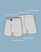 AEO Men's Satin Pocket Boxer Short