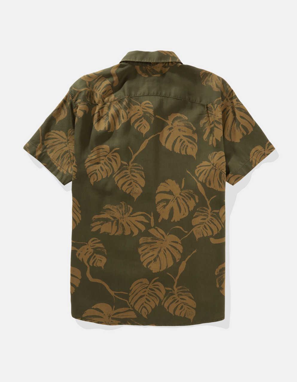 AE Poolside Tropical Button-Up Shirt