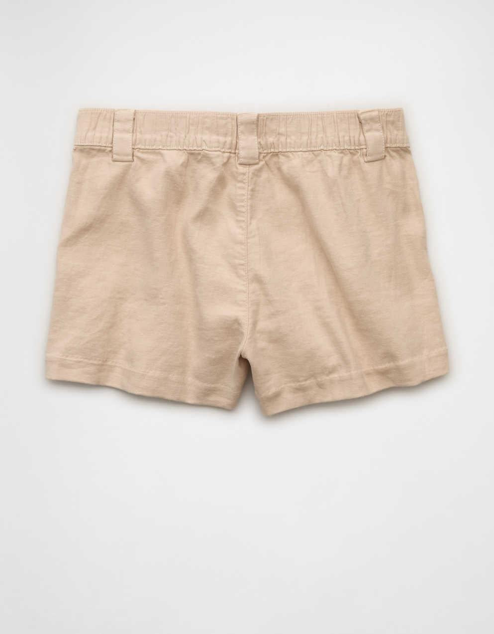 AE Stretch High-Waisted Pleated Trouser Short